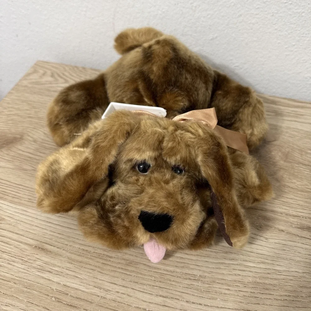 Kids Of America Hound Dog Puppy Light Brown Beige Soft Stuffed 10